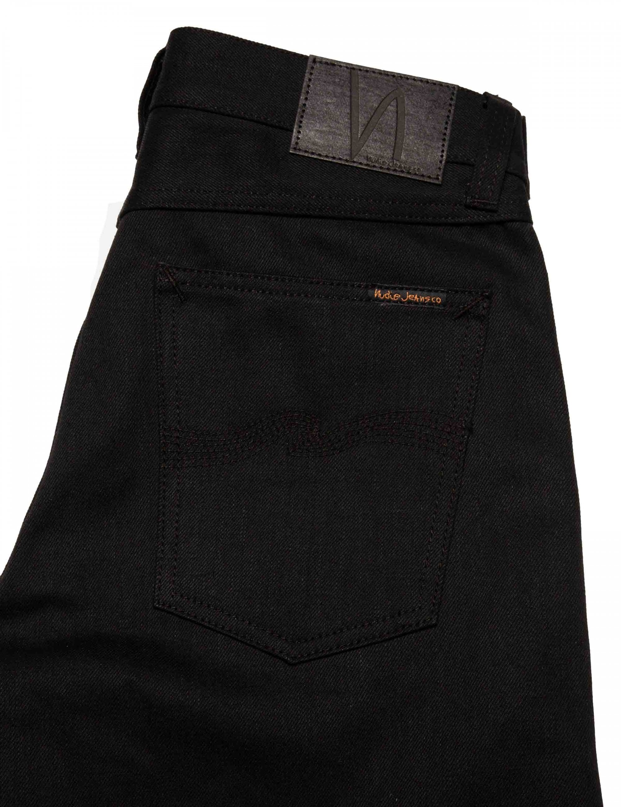Nudie Jeans Rad Rufus Selvedge Jeans - Dry Black Selvedge