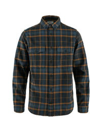 Ovik Twill Shirt - Dark Navy/Chestnut