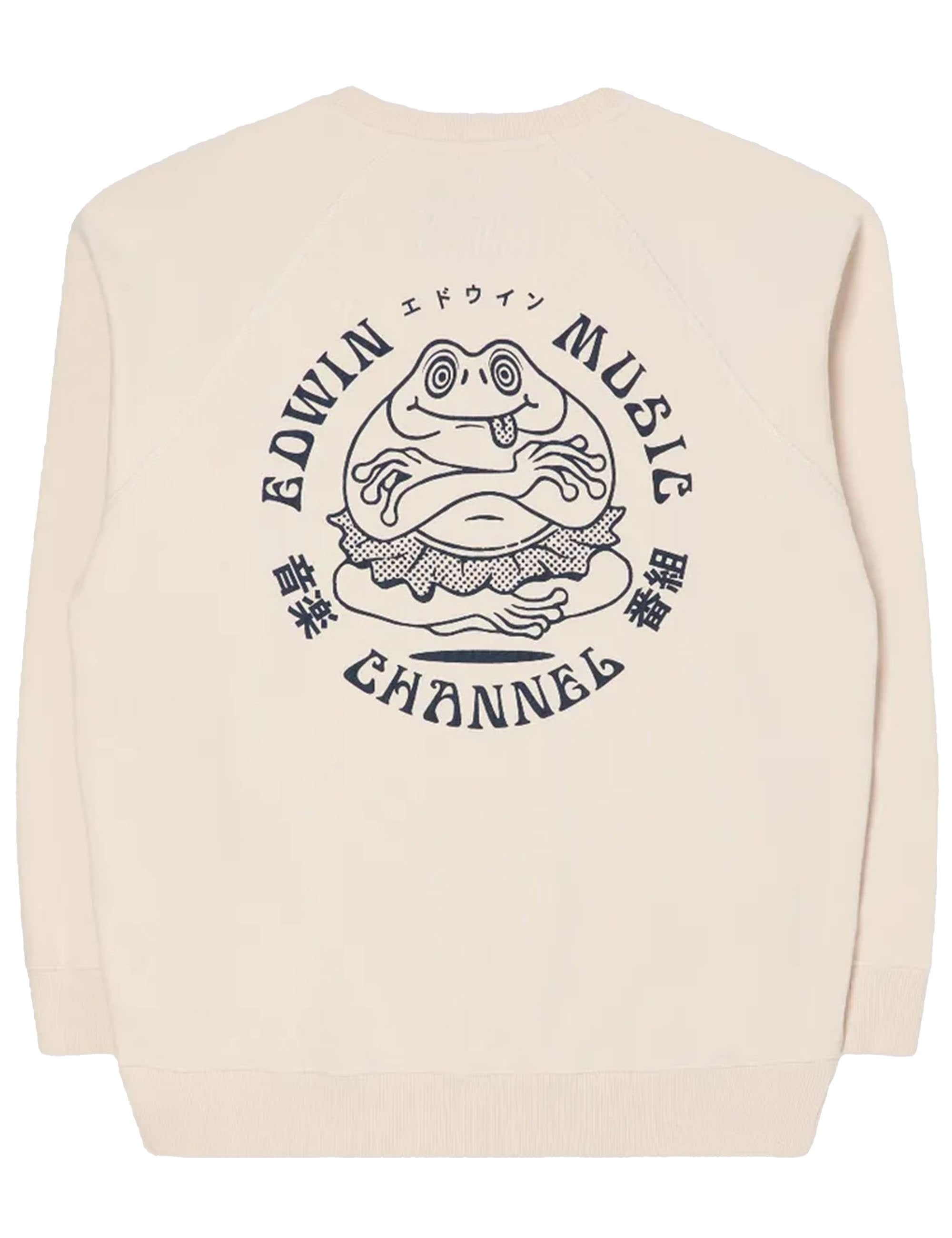 Edwin Jeans Music Channel Crew Sweat - Whisper White - Clothing from ...