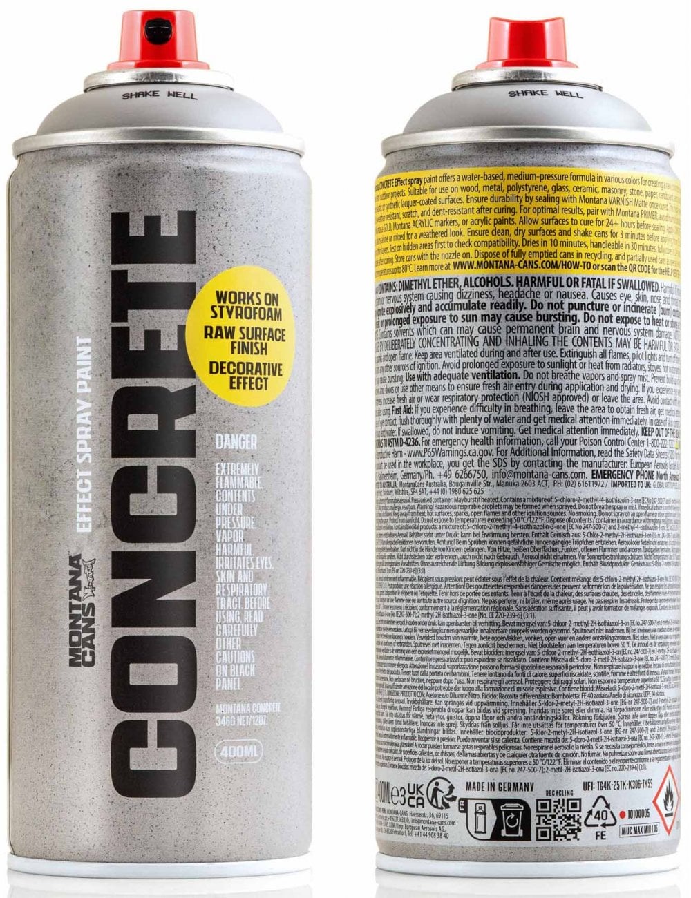Concrete Effect Spray Paint 400ml - Concrete City Hall ECO7010