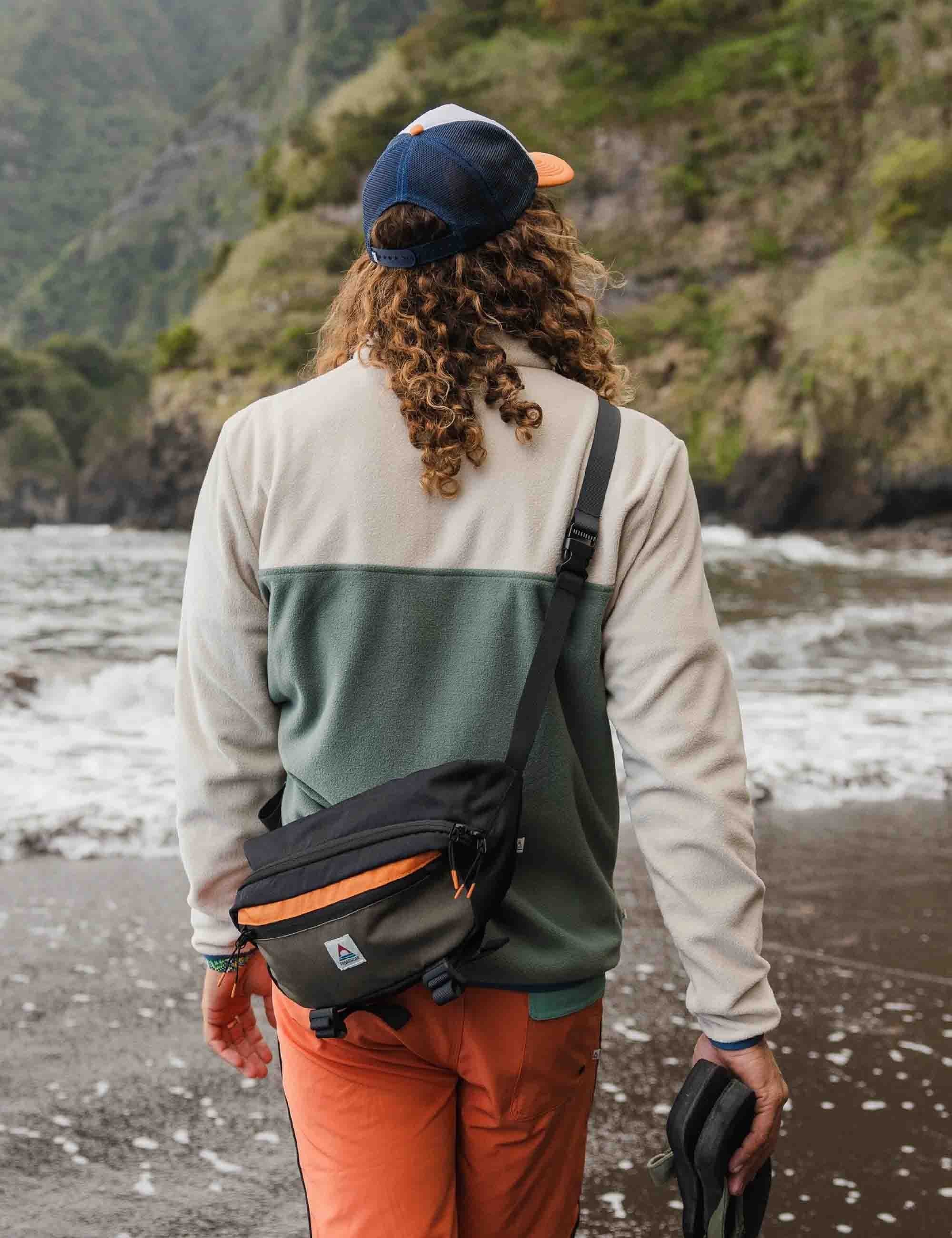 Set Off Polar 1/4 Zip Fleece - Oatmeal/Dark Forest