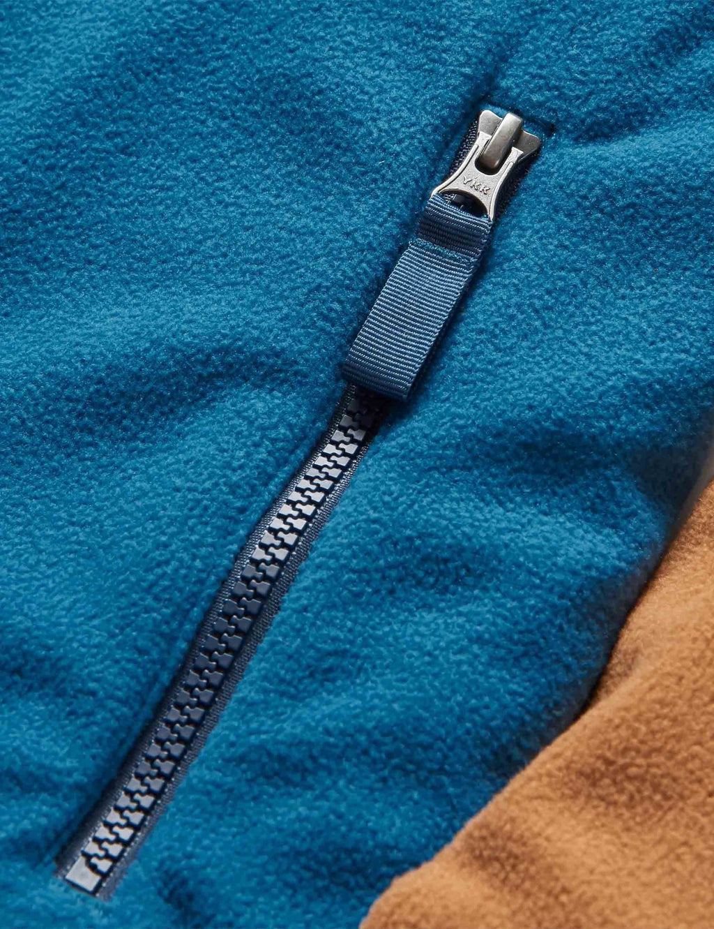 Set Off Polar 1/4 Zip Fleece - Toffee/Blue Steel