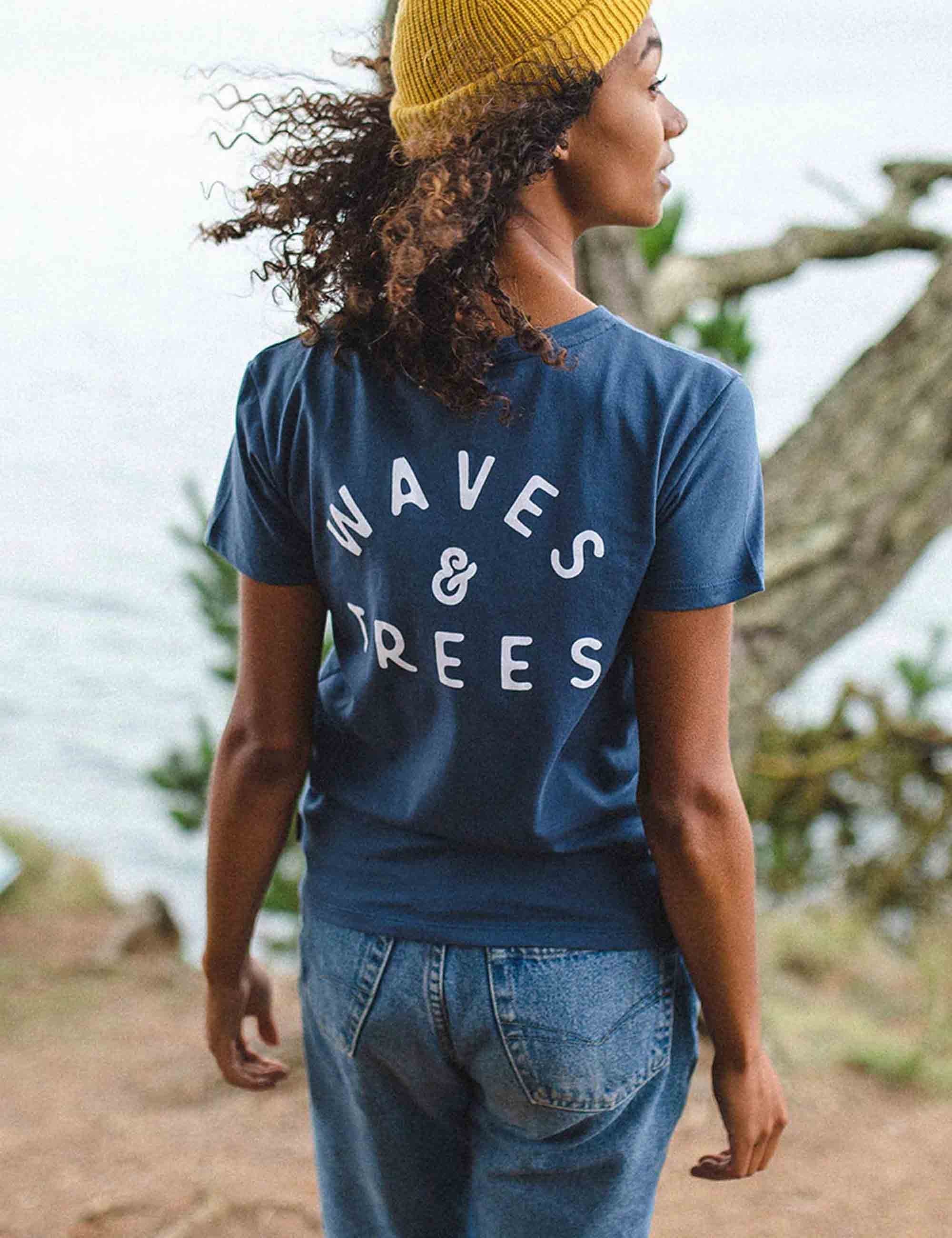 Women's Penida Recycled Cotton T-Shirt - Dark Denim