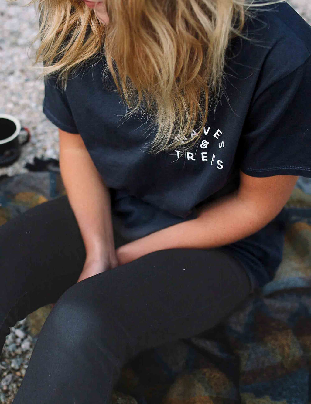 Women's Penida Recycled Cotton T-Shirt - Black