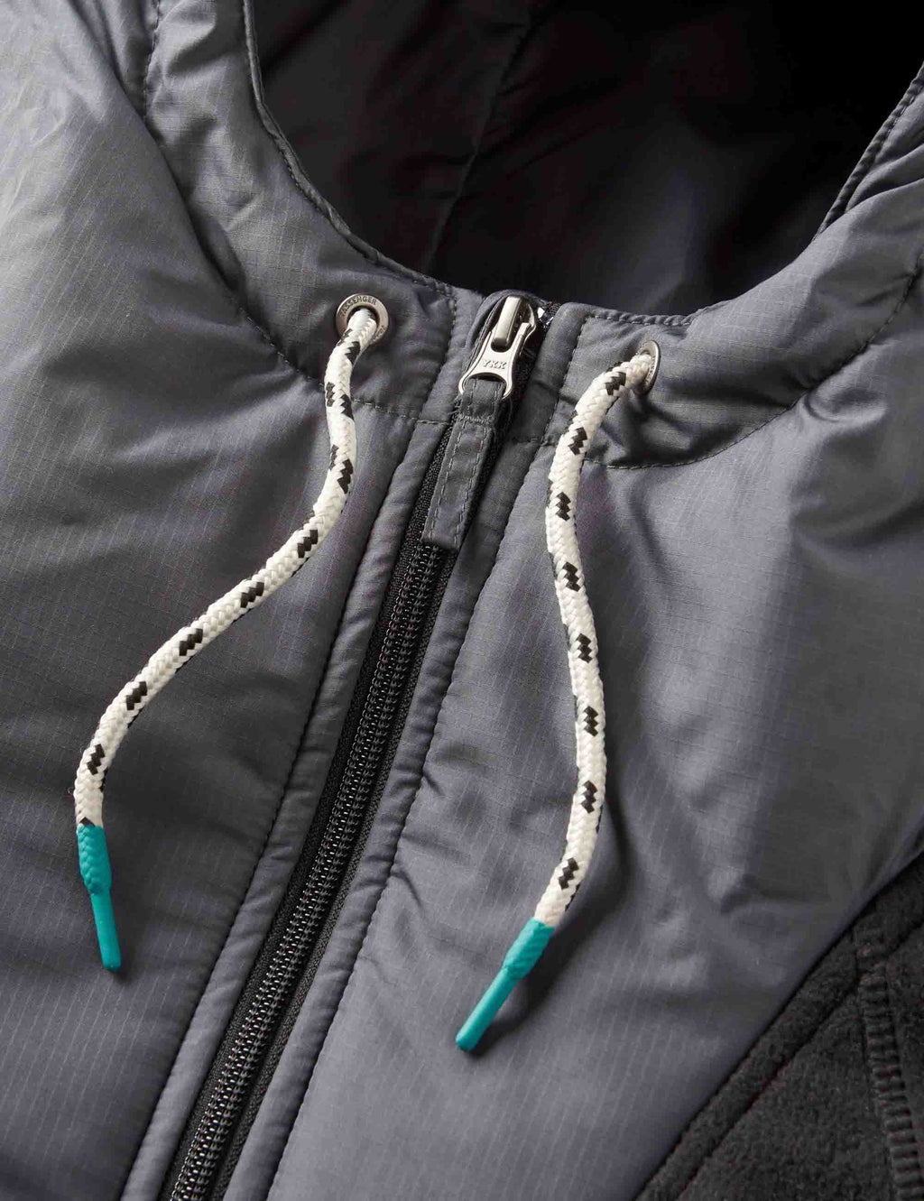 Woodland 1/2 Zip Hooded Polar Fleece - Black/Dark Forest