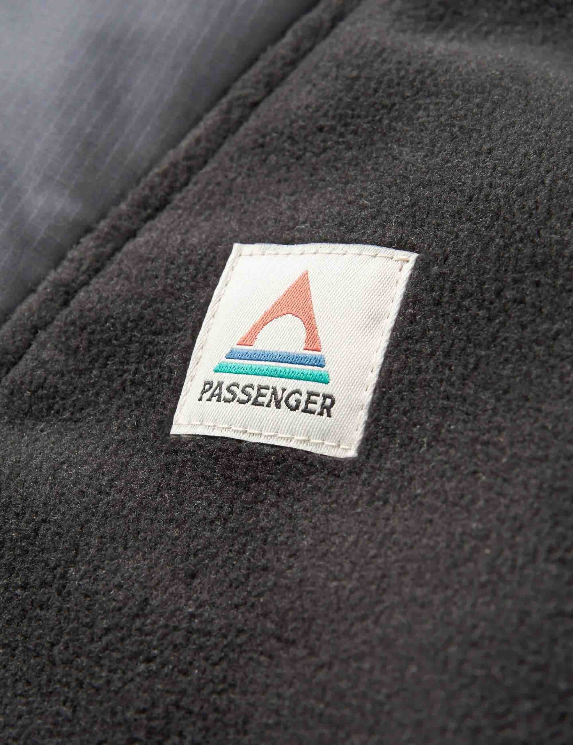 Woodland 1/2 Zip Hooded Polar Fleece - Black/Dark Forest