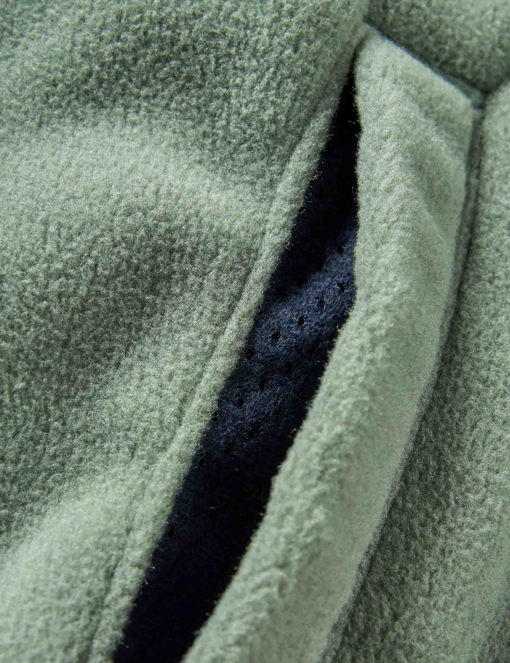 Woodland 1/2 Zip Hooded Polar Fleece - Black/Dark Forest