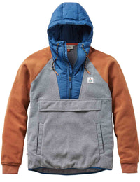Woodland 1/2 Zip Hooded Polar Fleece - Grey Marl