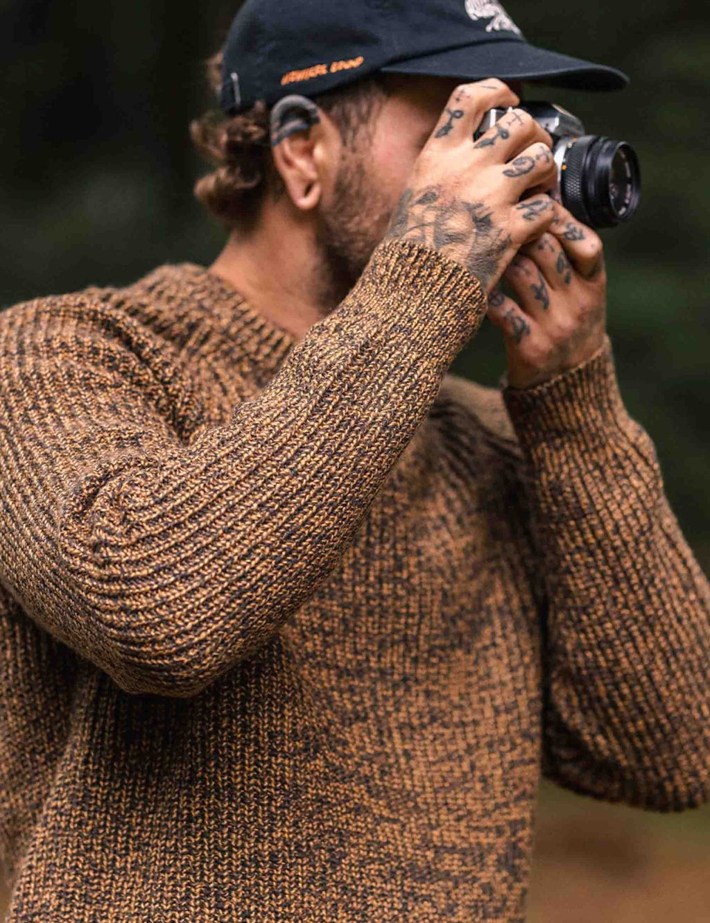 Fog Recycled Knitted Jumper - Dusty Ochre