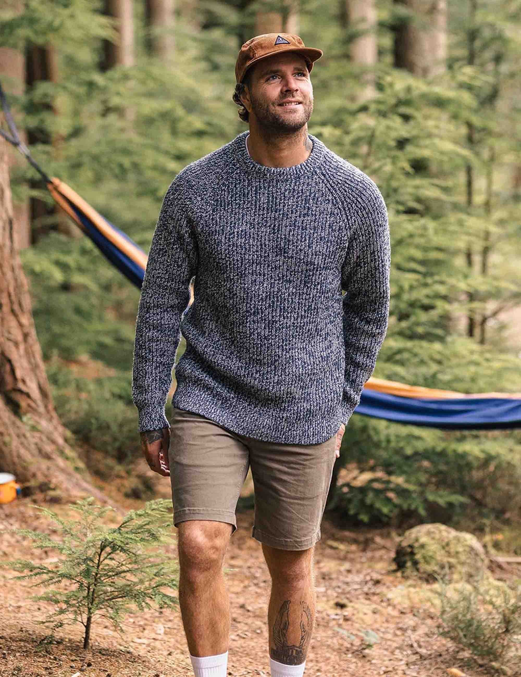 Fog Recycled Knitted Jumper - Grey Marl