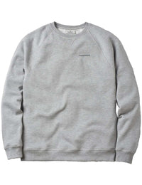 Made To Roam Organic Cotton Crew Sweat - Grey Marl