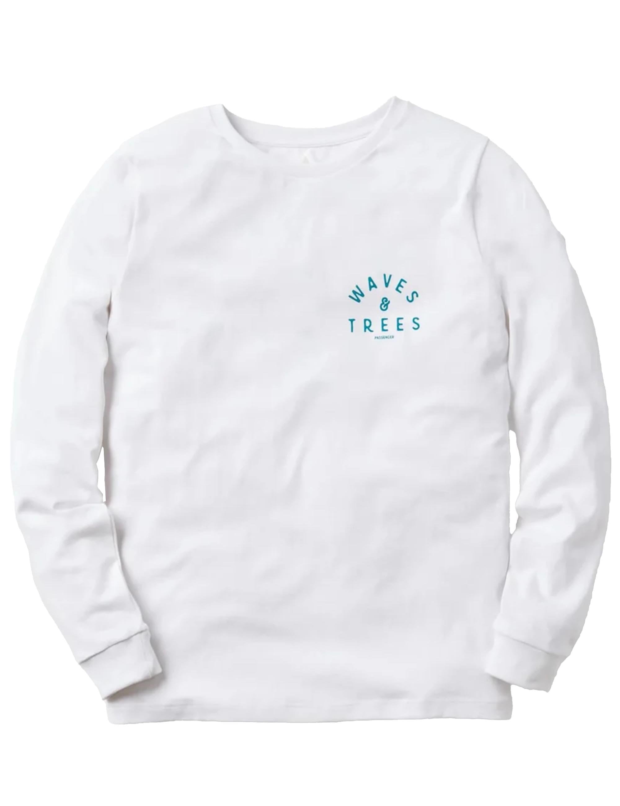 Passenger Women's Penida Long Sleeve Recycled Cotton T-Shirt - White