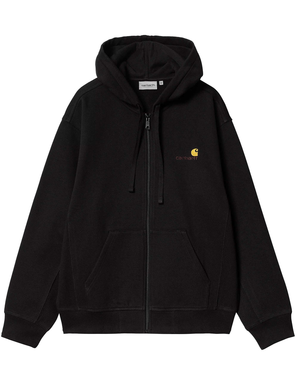 American Script Hooded Jacket - Black