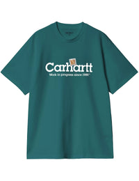 Label Script T-Shirt - Malachite