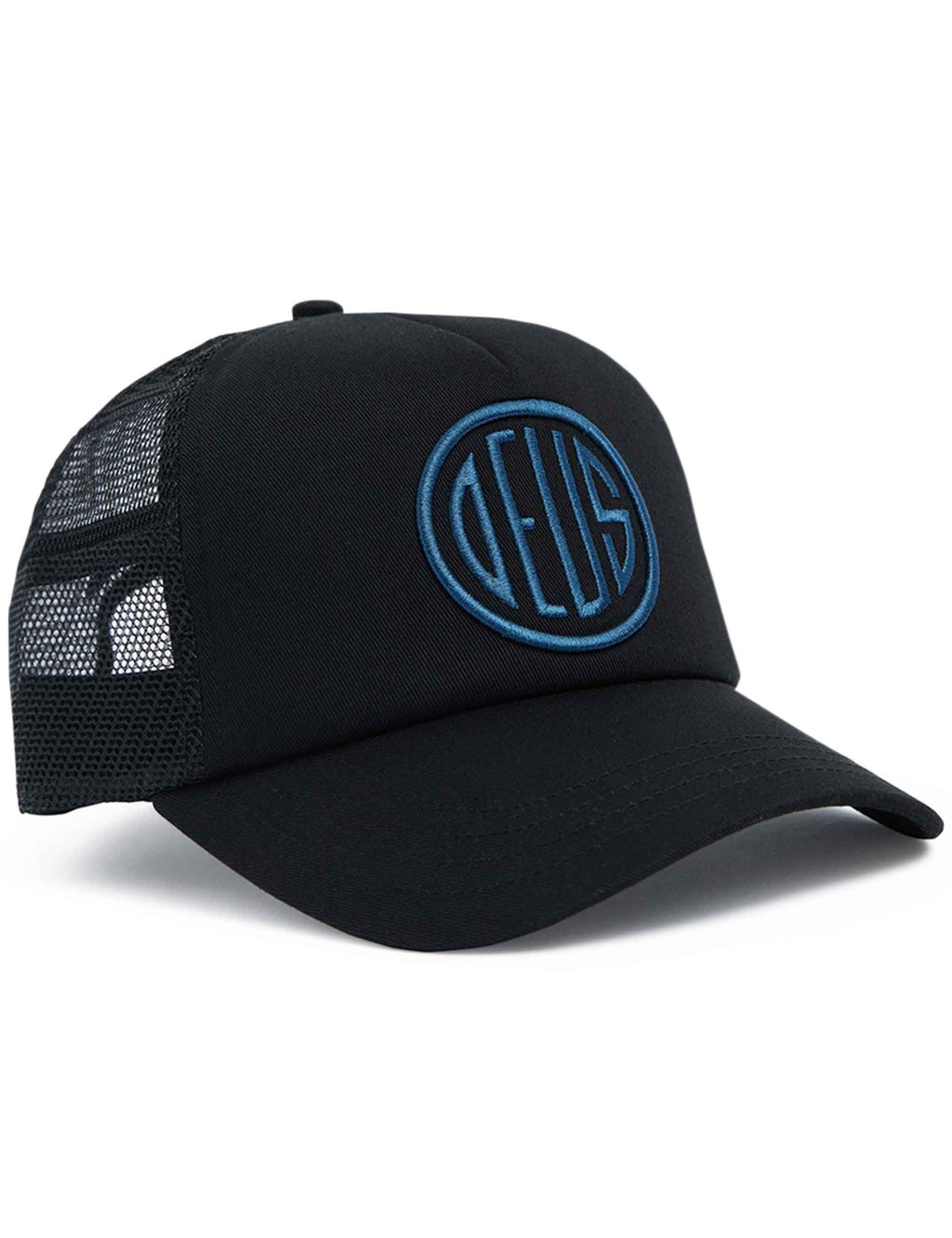 Pill Logo Trucker Mesh Hat - Black