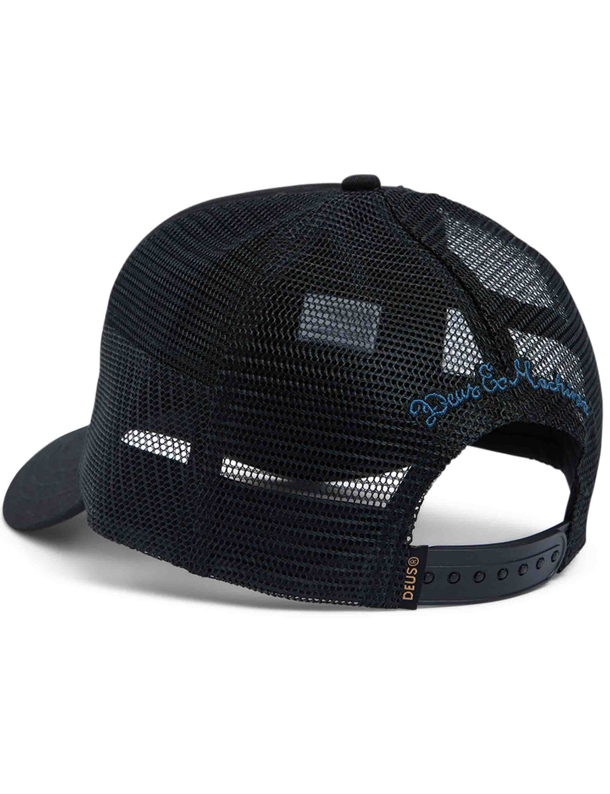 Pill Logo Trucker Mesh Hat - Black