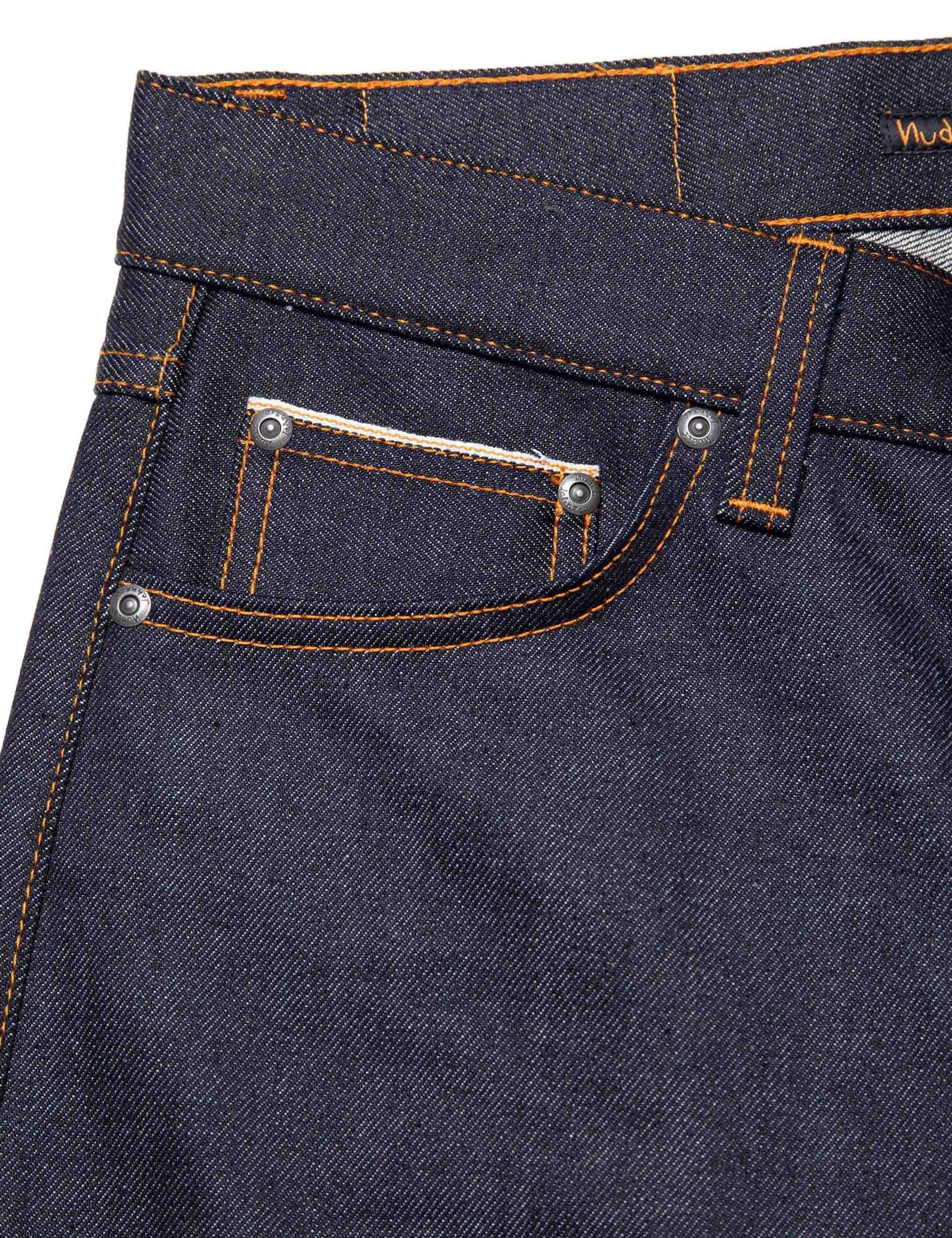 Nudie Jeans Solid Ollie Jeans - Dry Japan Selvedge