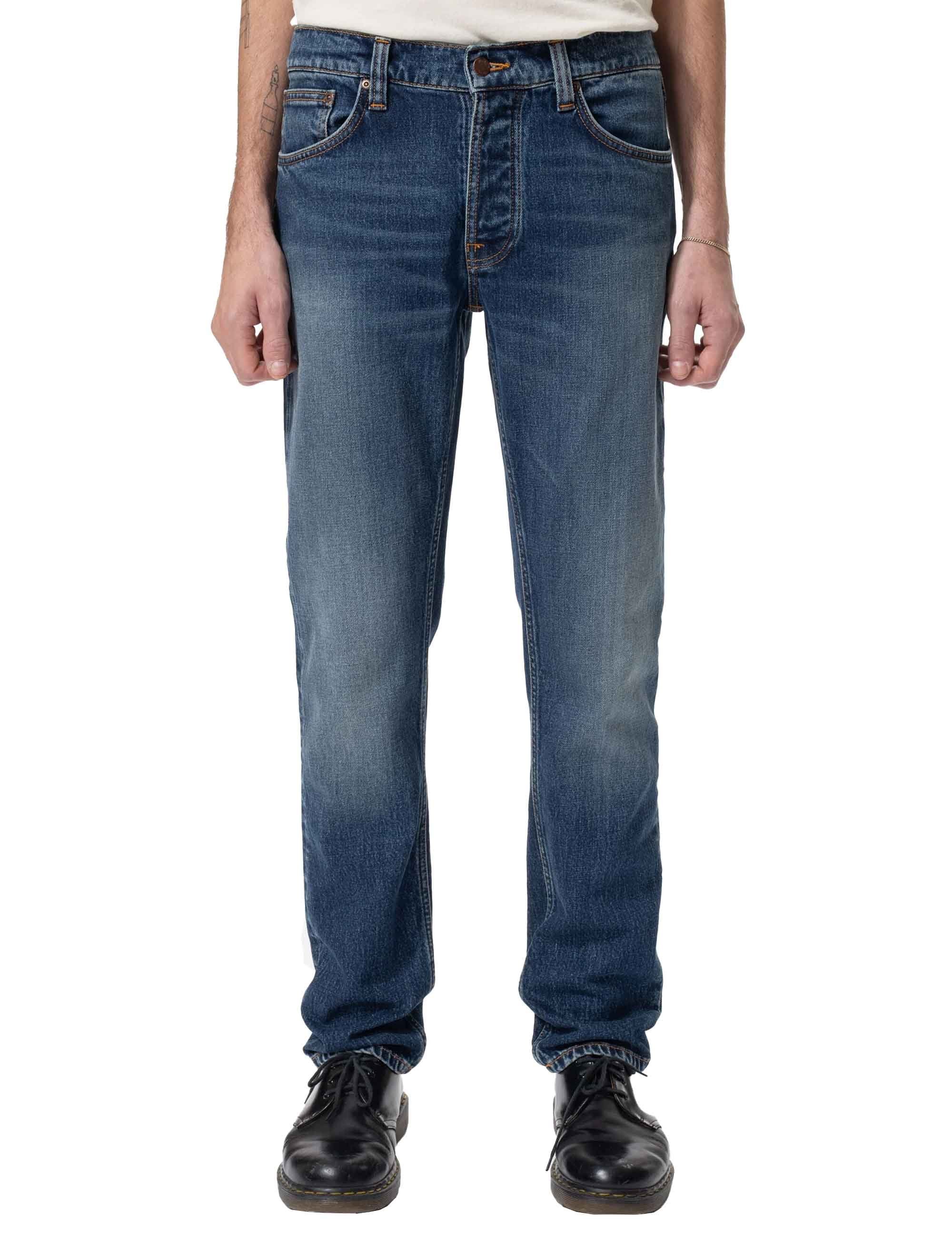 Nudie Jeans Solid Ollie Jeans - Wild Blue Wash