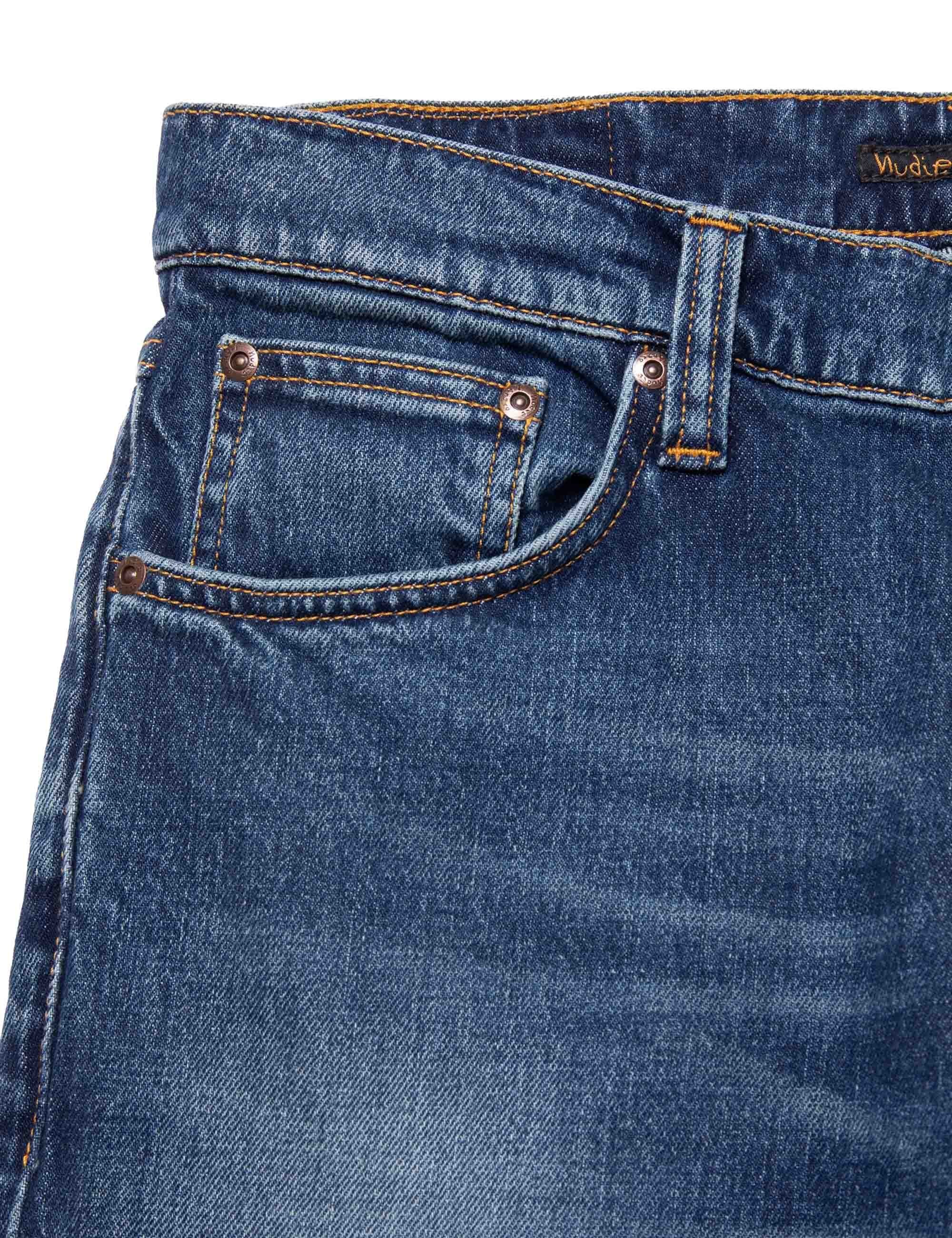 Nudie Jeans Solid Ollie Jeans - Wild Blue Wash