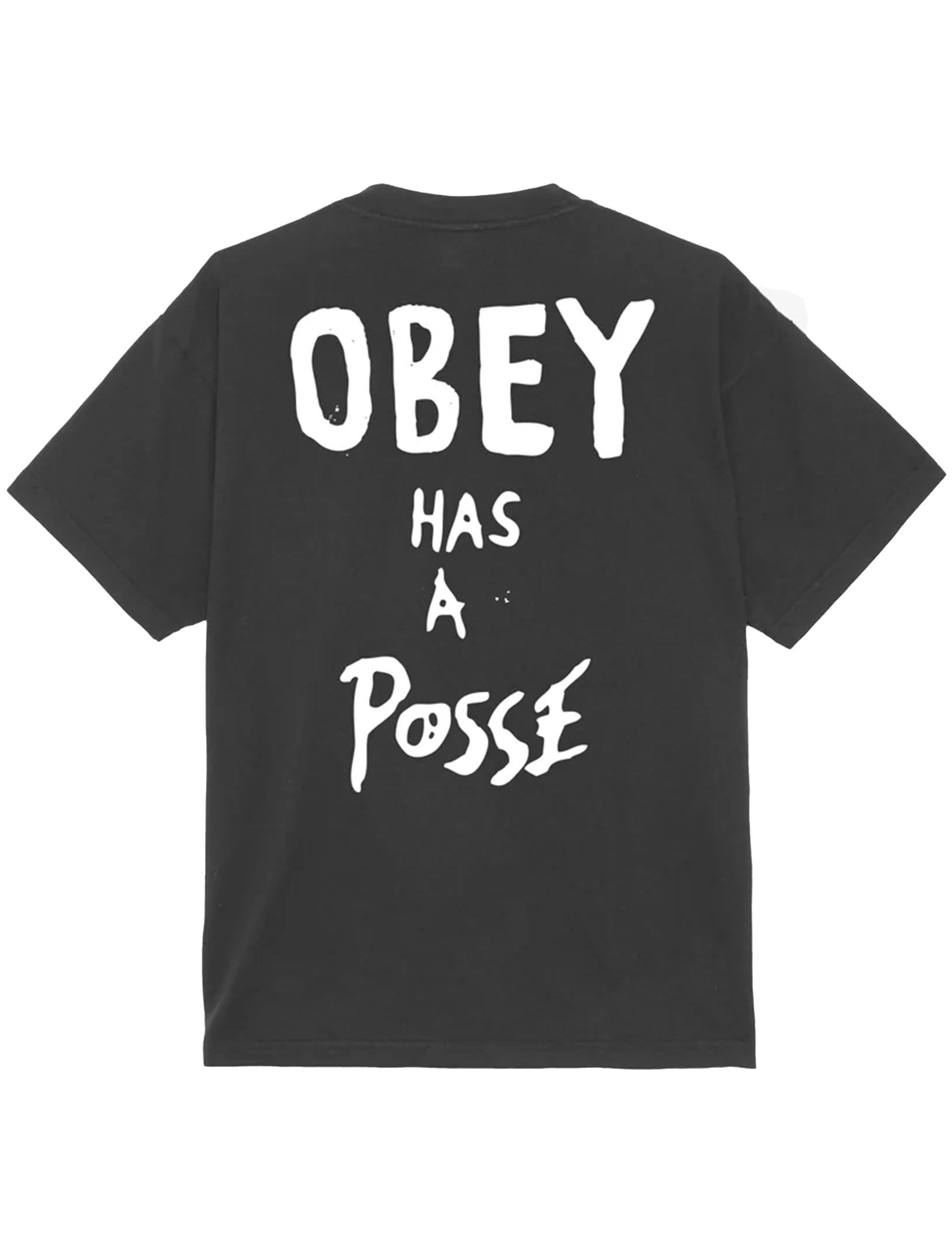Obey Clothing Obey Has A Posse Heavyweight T-Shirt - Vintage Black