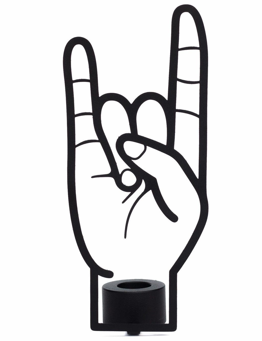 Rock You Candle Holder - Black
