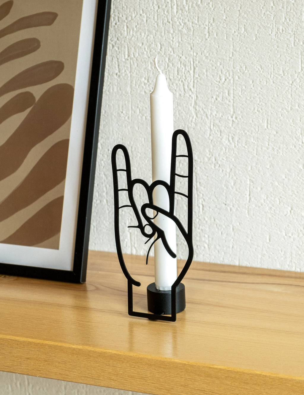 Rock You Candle Holder - Black