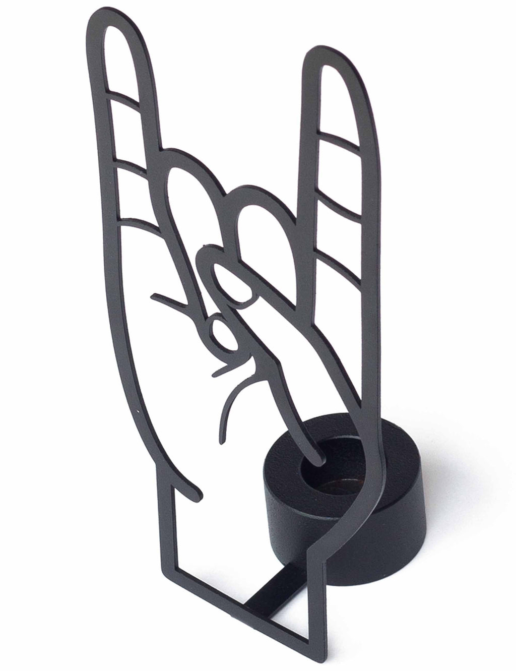 Rock You Candle Holder - Black