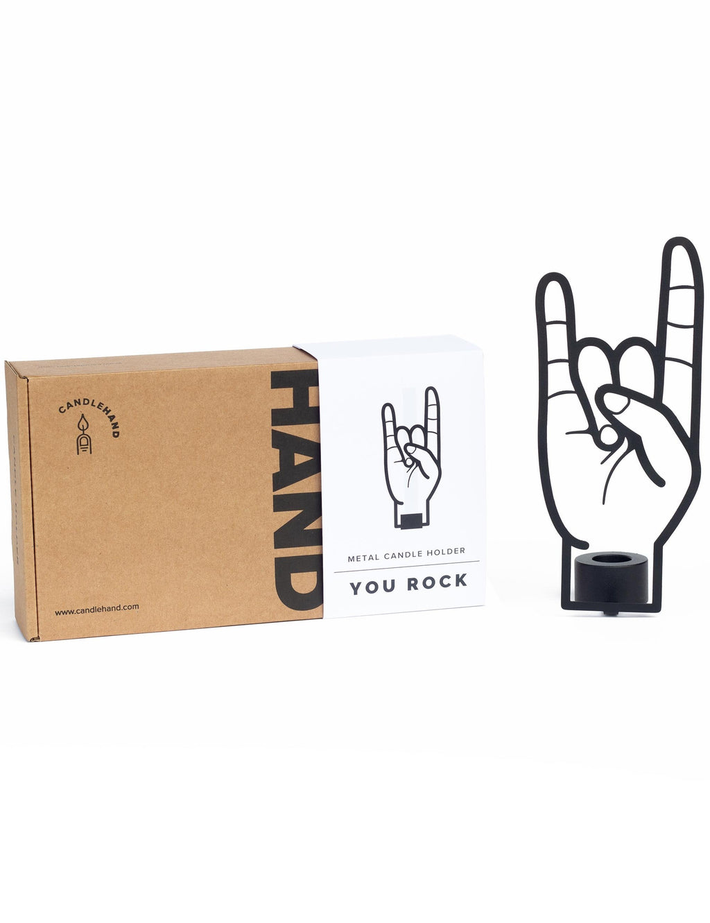 Rock You Candle Holder - Black