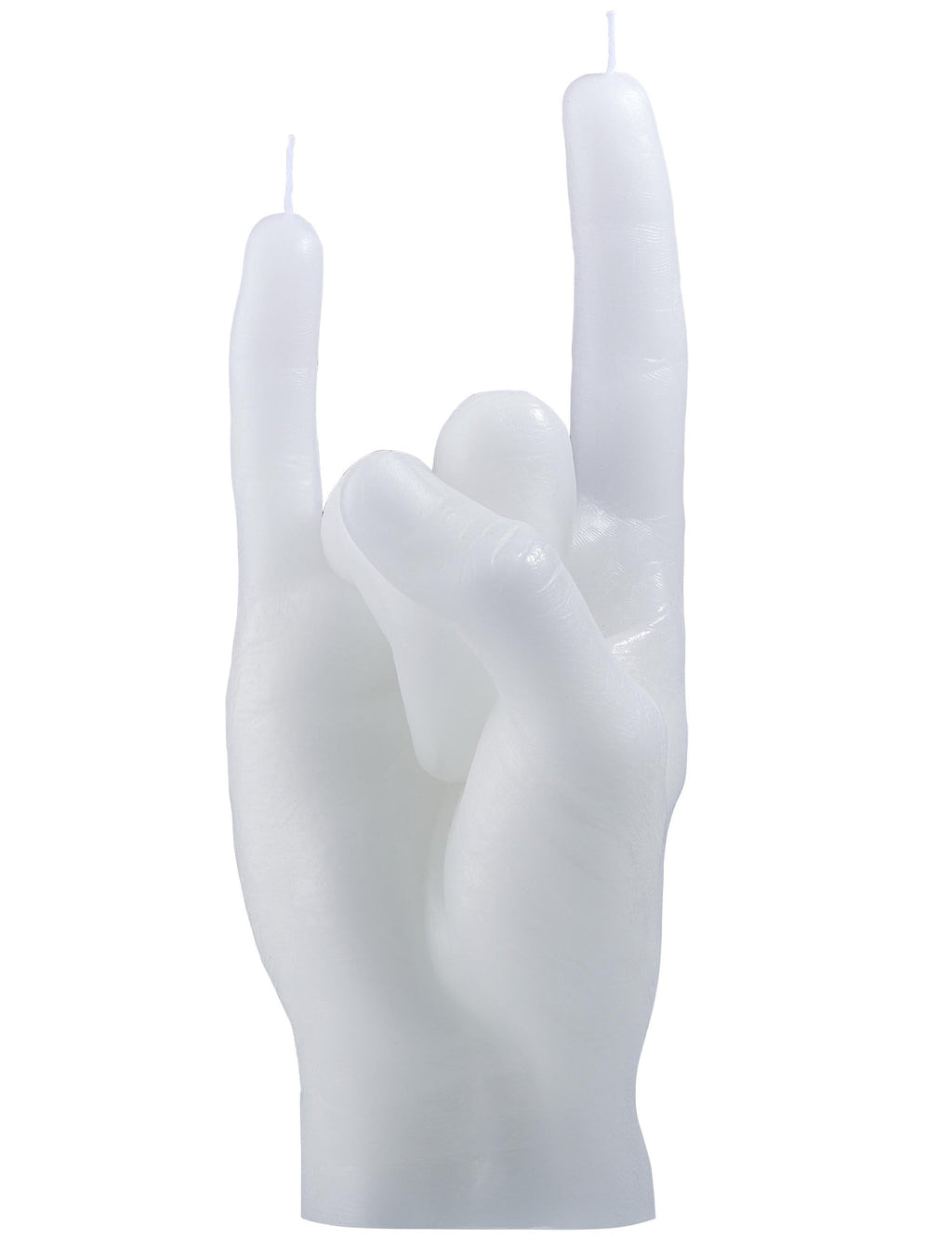 Rock You Hand Candle - White