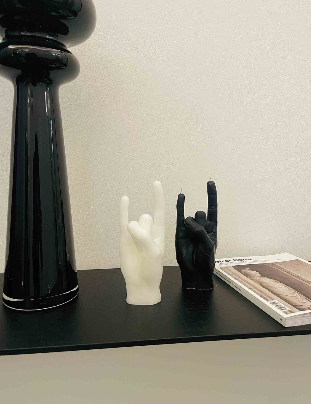 Rock You Hand Candle - White