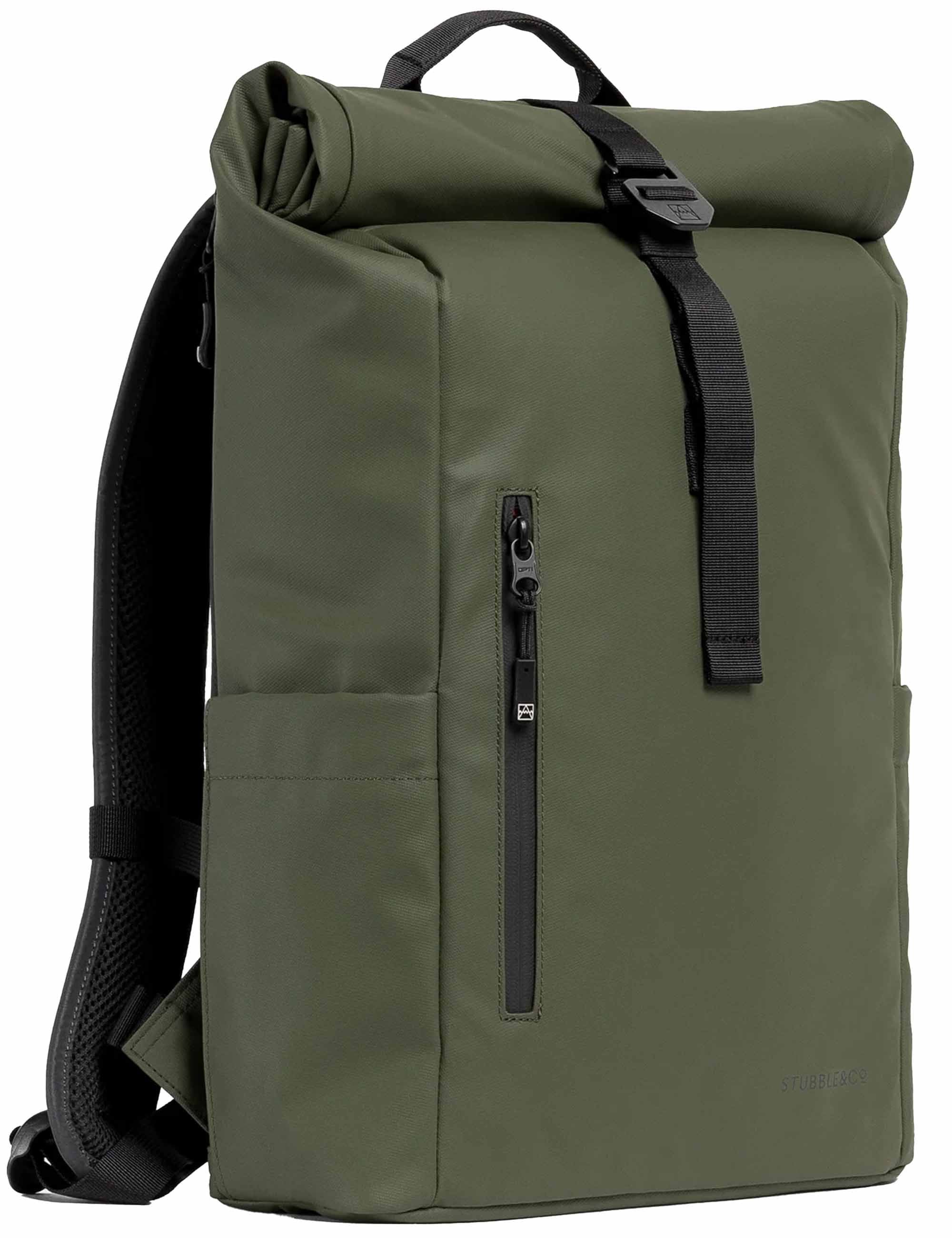 Stubble & Co The Roll Top Backpack 15L - Urban Green