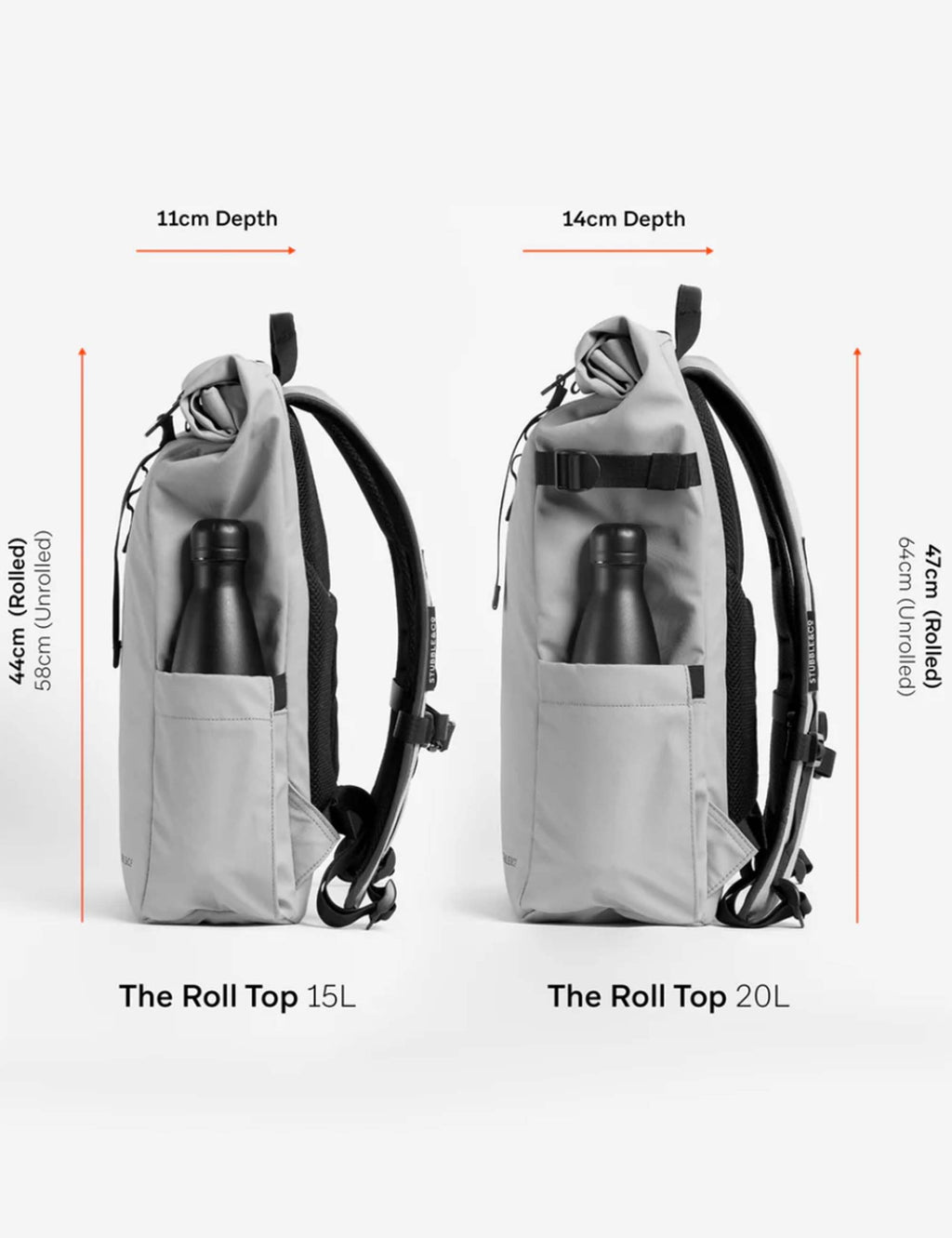 The Roll Top Backpack 15L - Urban Green