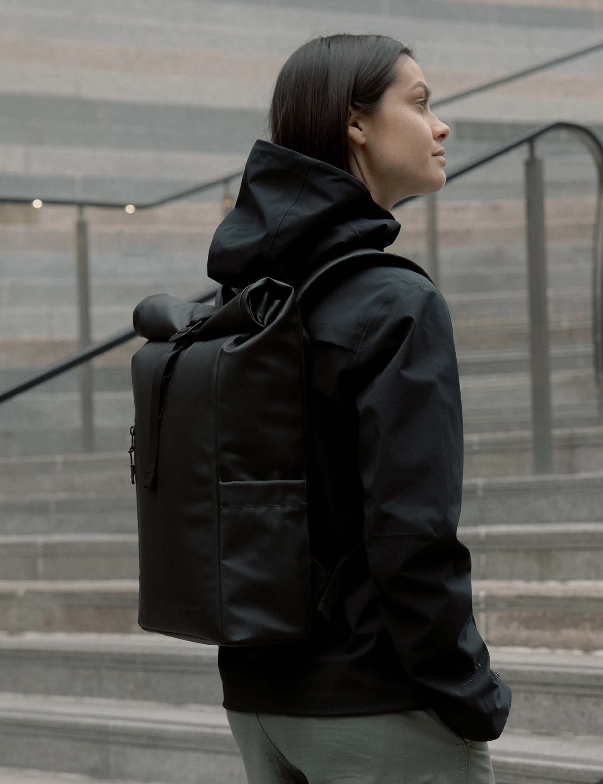 The Rolltop 15L Backpack - All Black