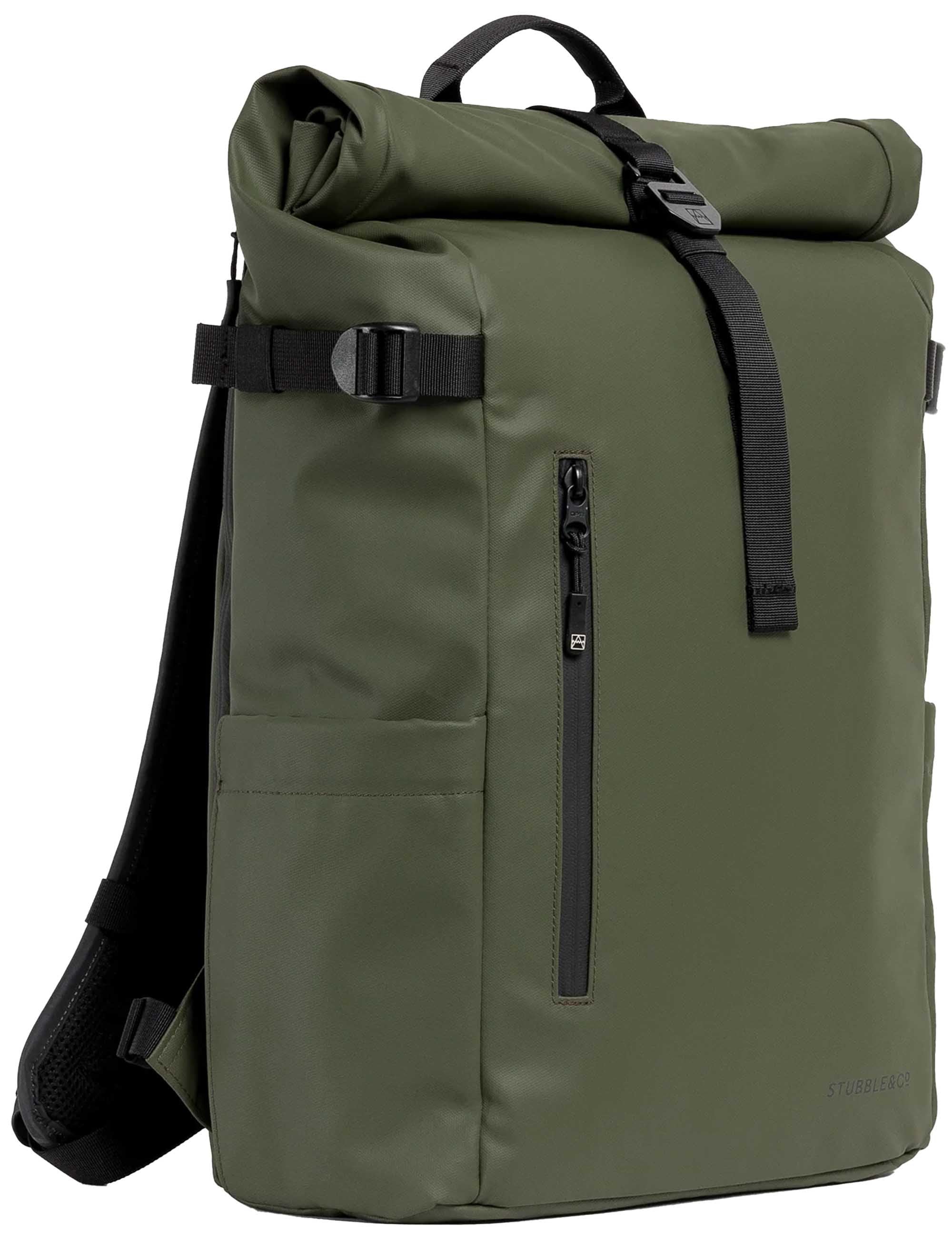 Stubble & Co The Roll Top Backpack 20L - Urban Green