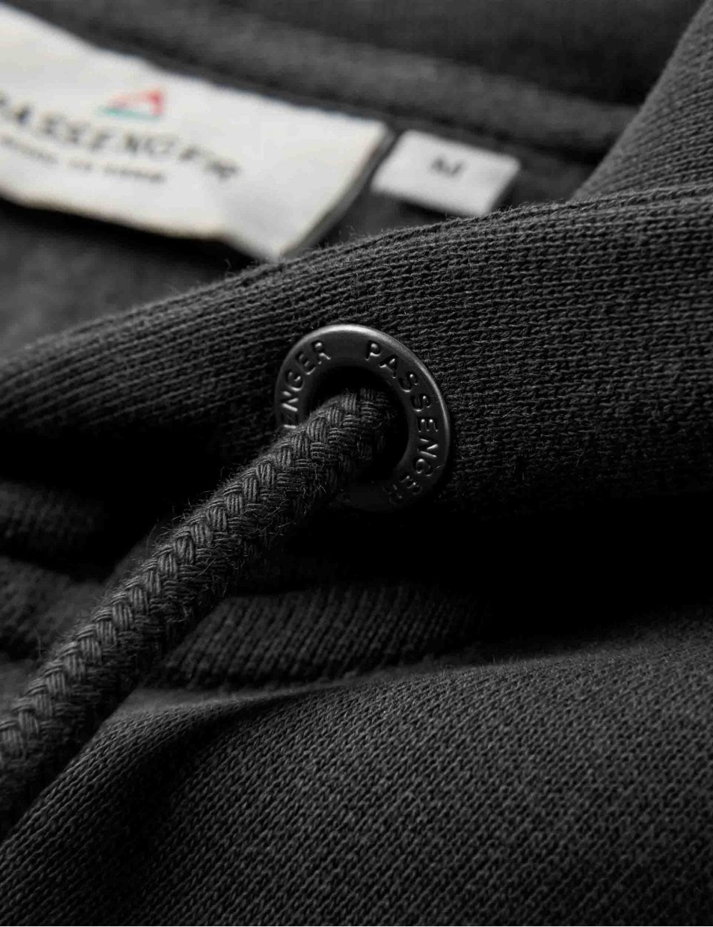 Heritage Recycled Cotton Full Zip Hooded Sweat - Black