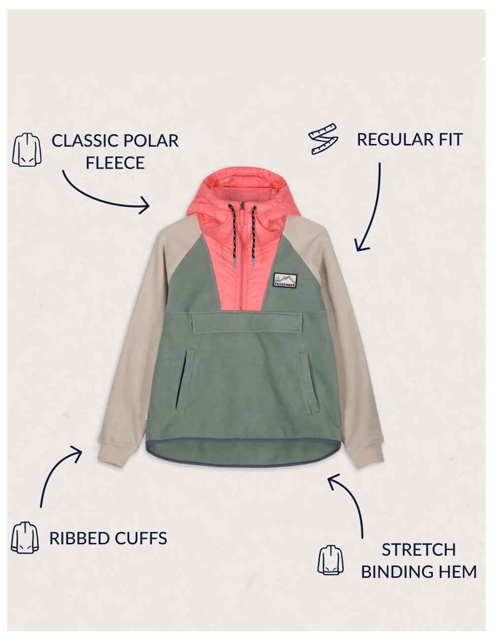 Women's Alexander Hooded Fleece - Pistachio