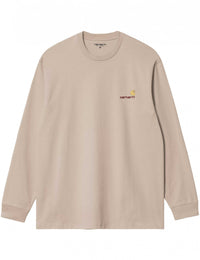 American Script Long Sleeve T-Shirt - Fleur De Sel