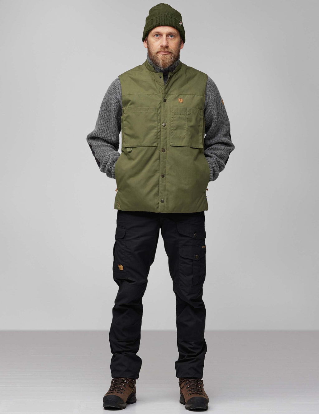 Singi Padded Vest - Laurel Green
