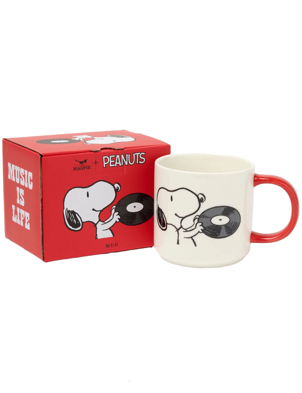 Snoopy Mug - Music is Life, Vinyl