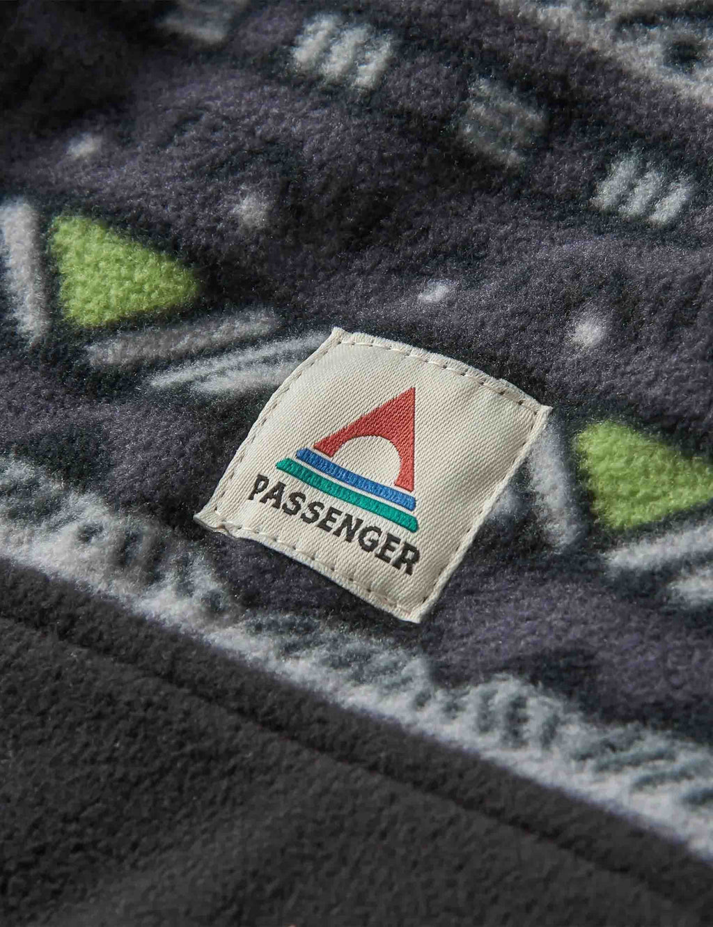 Set Off Polar 1/4 Zip Fleece - Mountain Geo Charcoal