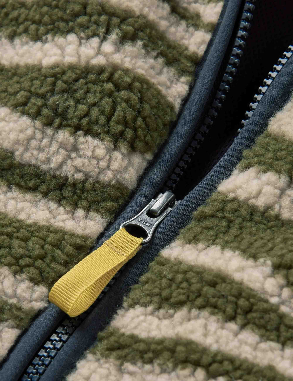 Trekker Deep-Pile Sherpa Fleece Jacket - Strata Khaki