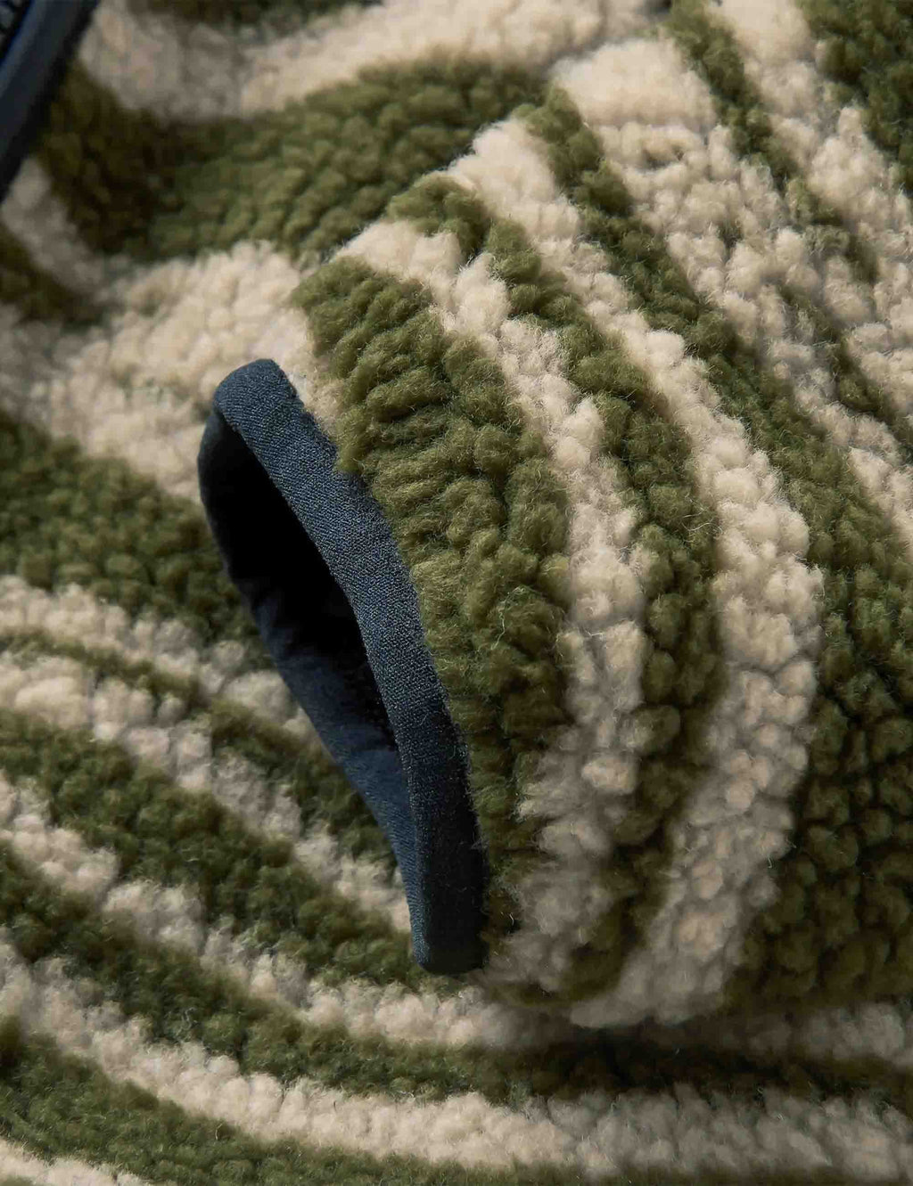 Trekker Deep-Pile Sherpa Fleece Jacket - Strata Khaki