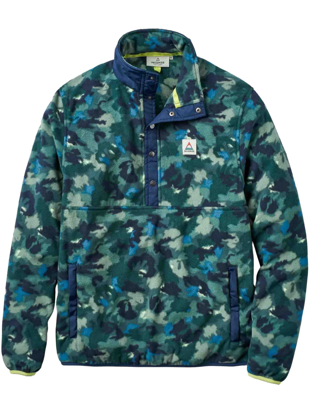 Adrift 1/2 Neck Polar Fleece - Alpine Camo