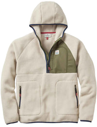 Ventura 1/2 Zip Sherpa Fleece - Oatmeal/Khaki