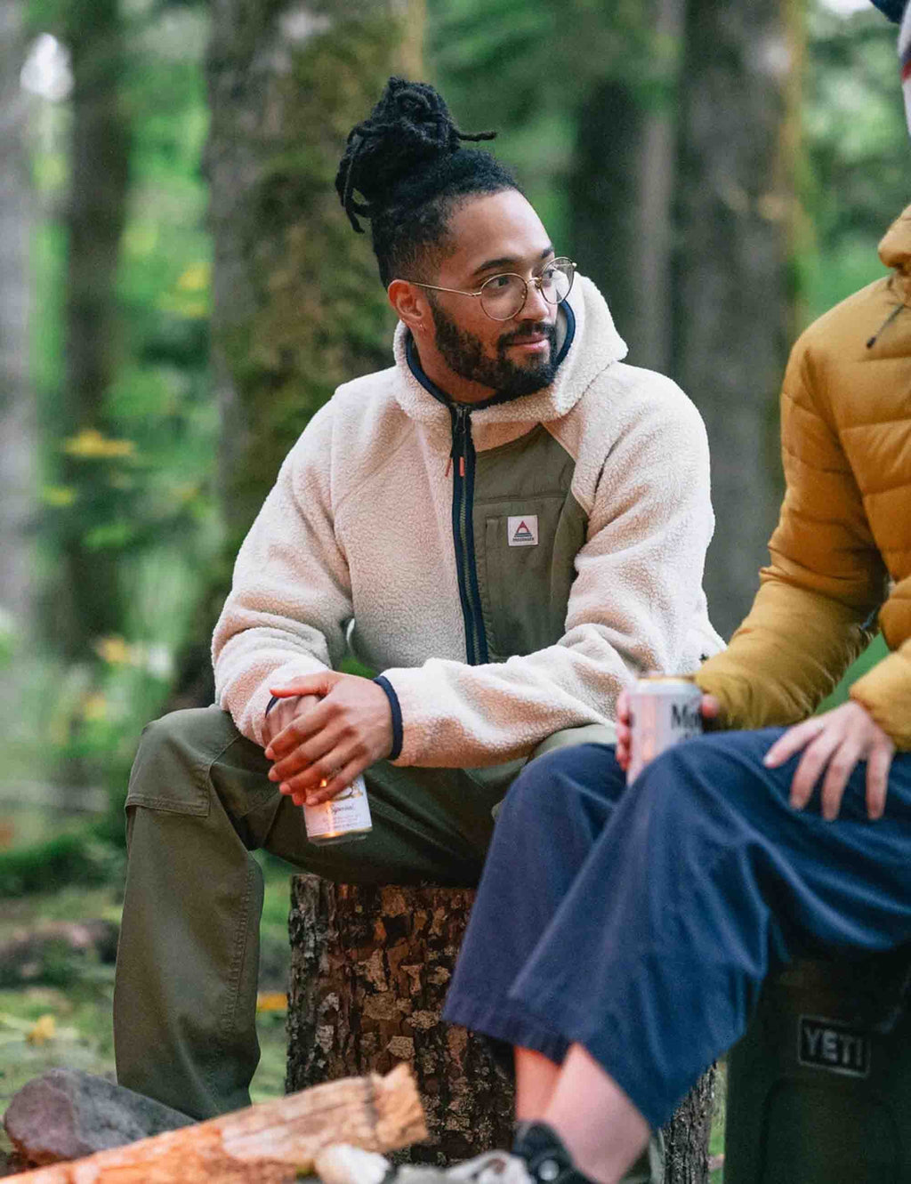 Ventura 1/2 Zip Sherpa Fleece - Oatmeal/Khaki