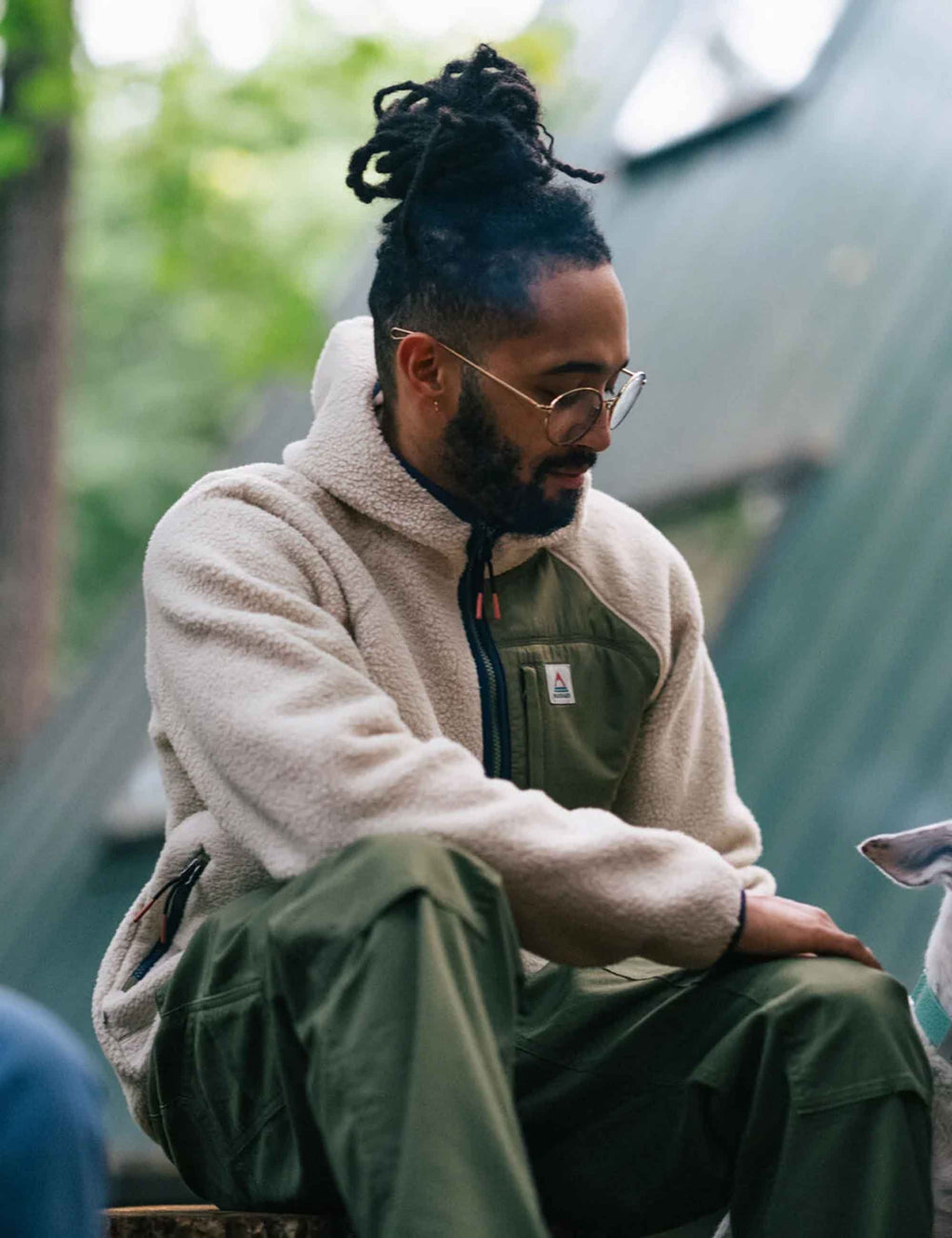 Ventura 1/2 Zip Sherpa Fleece - Oatmeal/Khaki