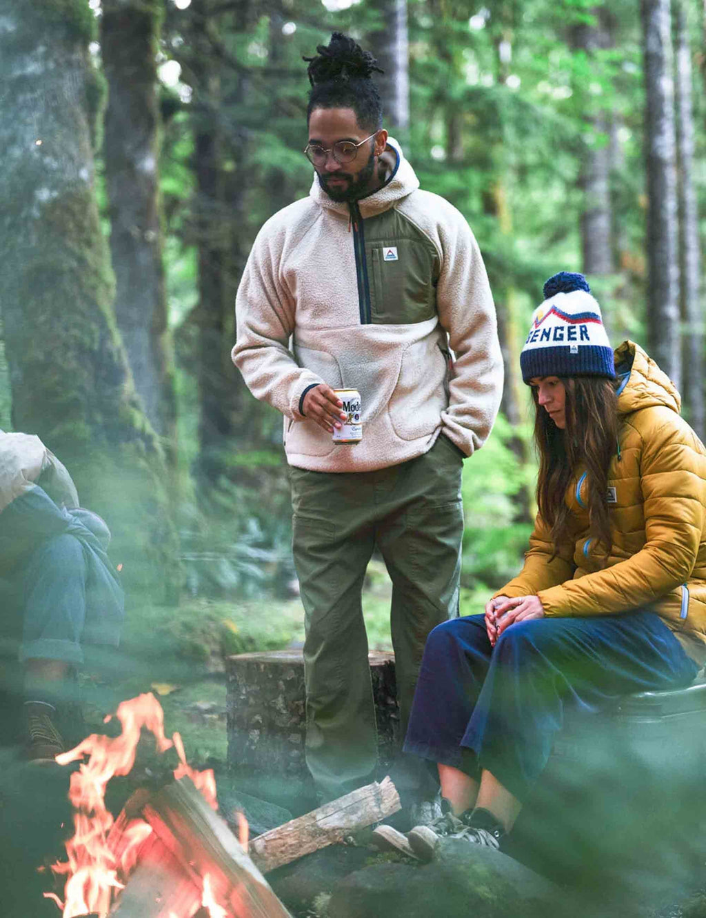 Ventura 1/2 Zip Sherpa Fleece - Oatmeal/Khaki