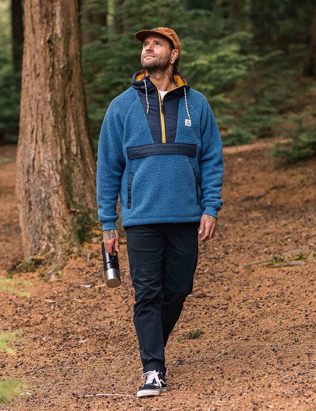 Woodland Polar-lined Sherpa Fleece - Blue Steel