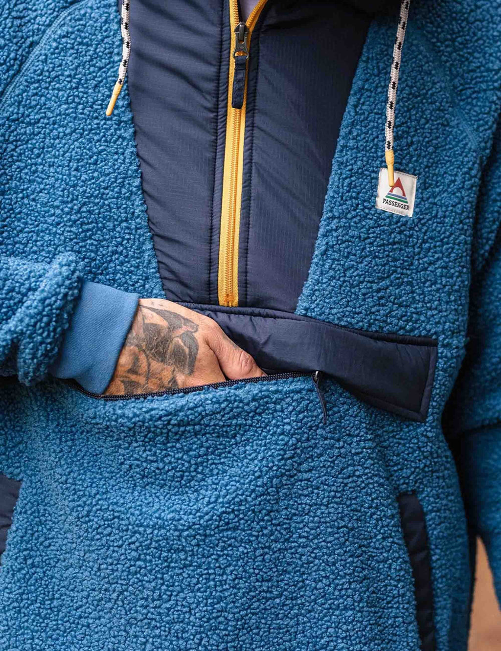 Woodland Polar-lined Sherpa Fleece - Blue Steel