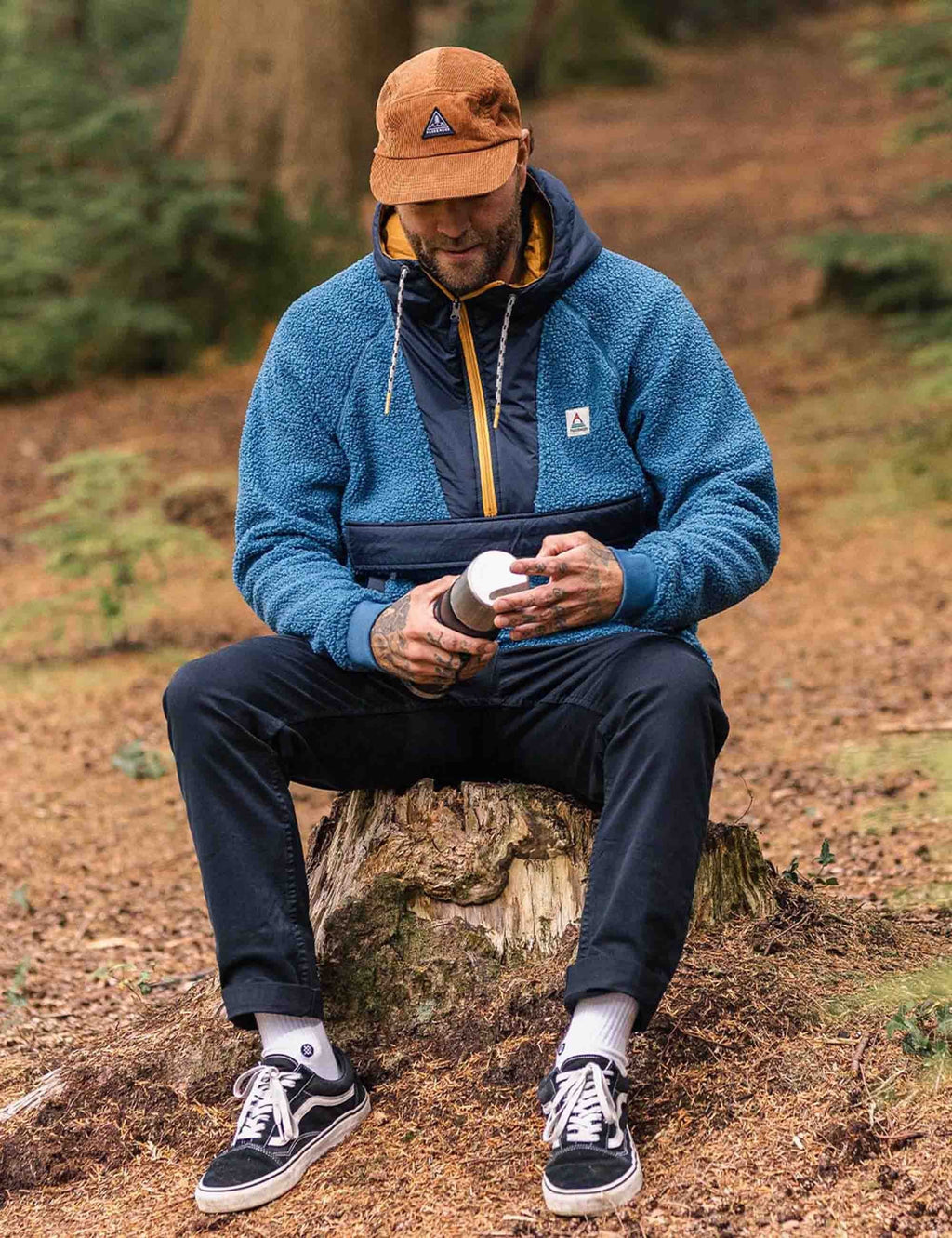 Woodland Polar-lined Sherpa Fleece - Blue Steel
